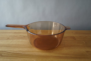 Orange Glass Pot