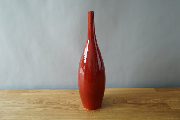 Red Teardrop Vase