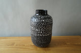 Black and White Speckled Vase