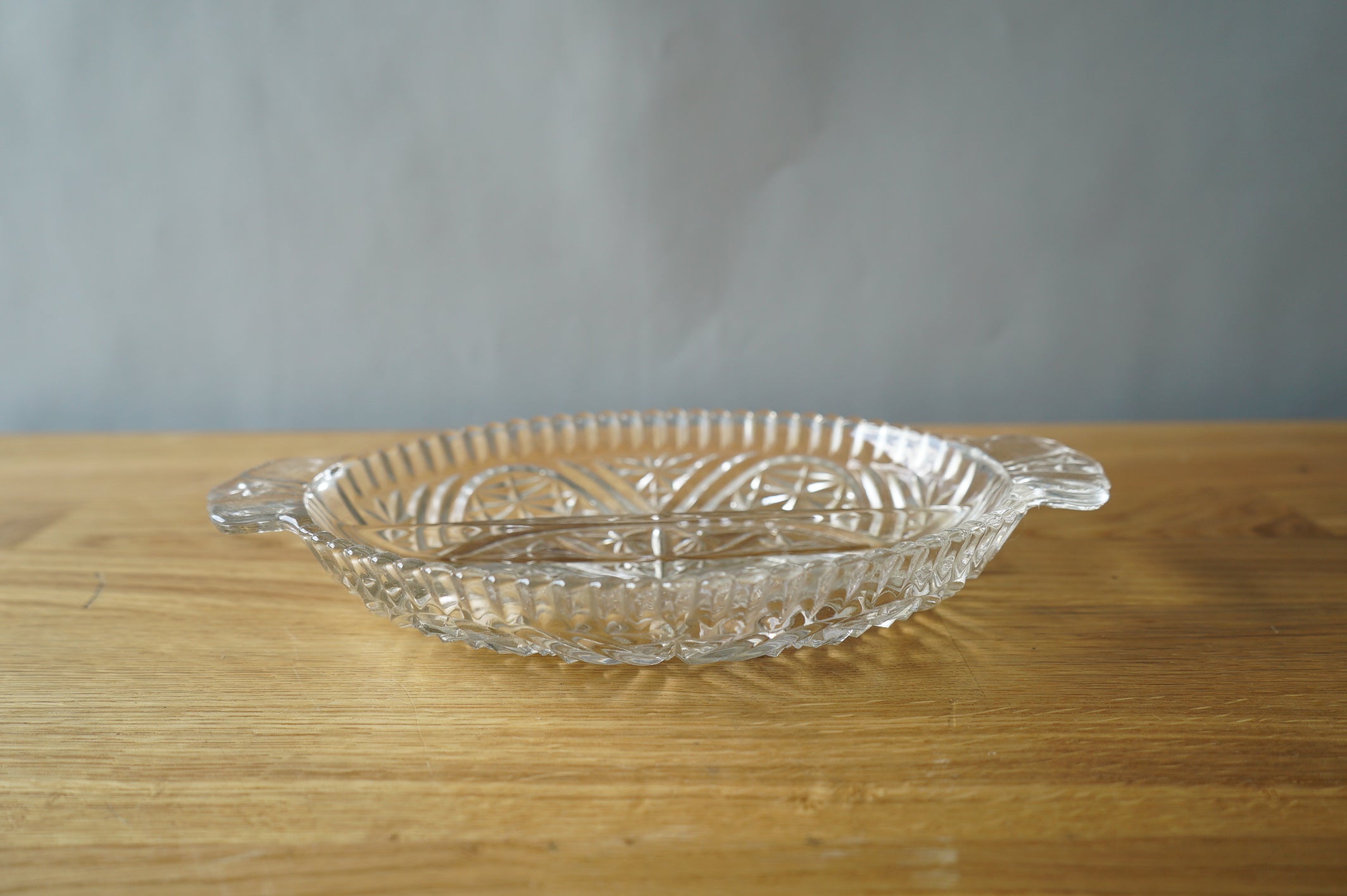 Oval Crystal Bowl