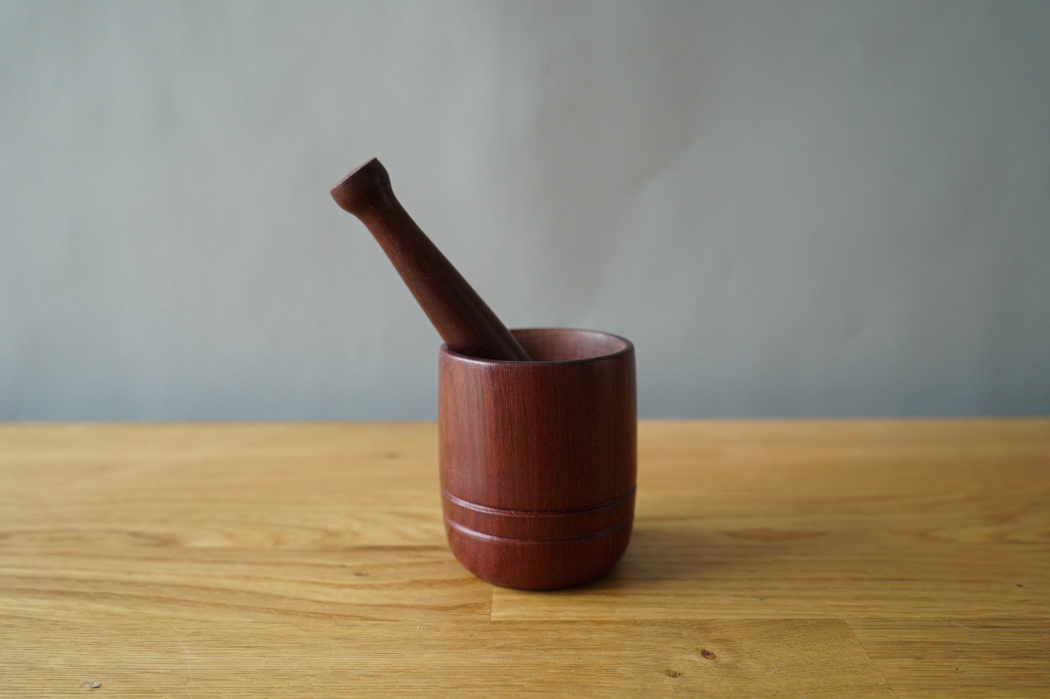 Wood Mortar and Pestle