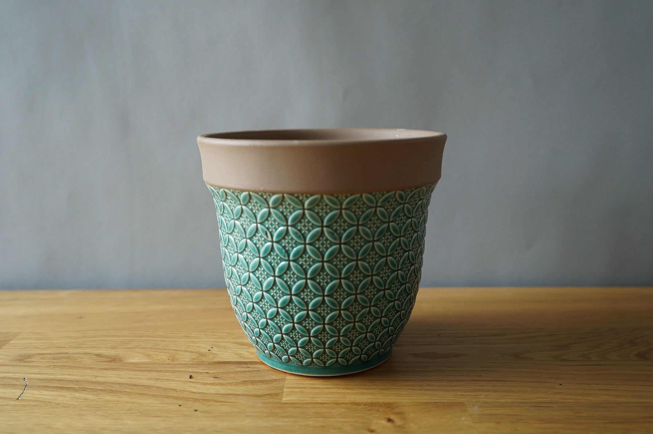 Green Textured Pot