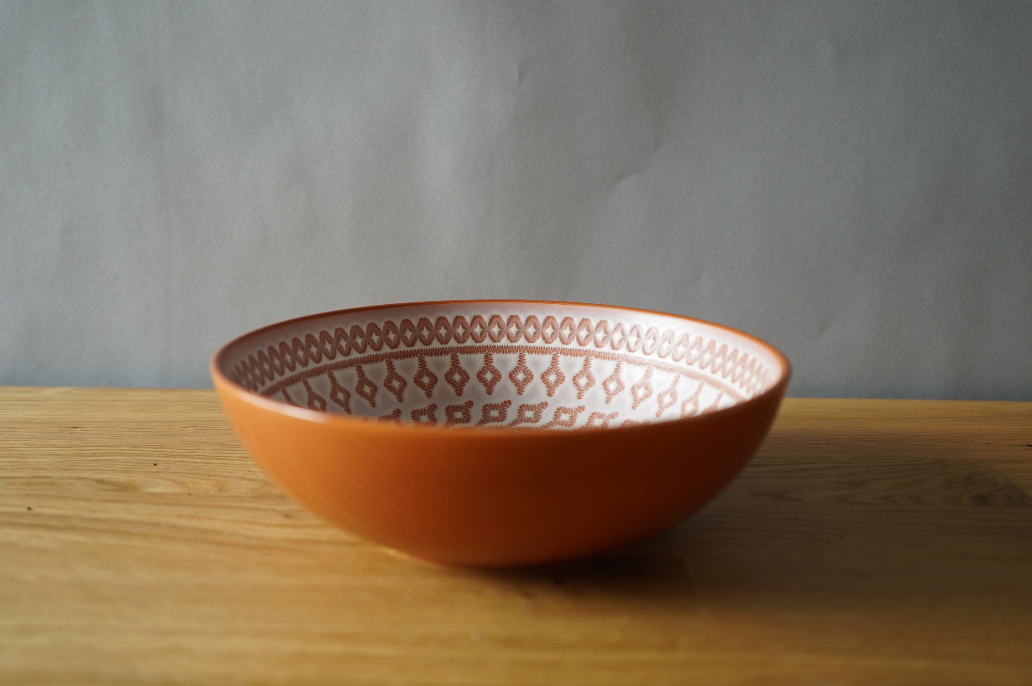 Orange Serving Bowl