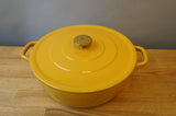 Yellow Cast Iron Pot