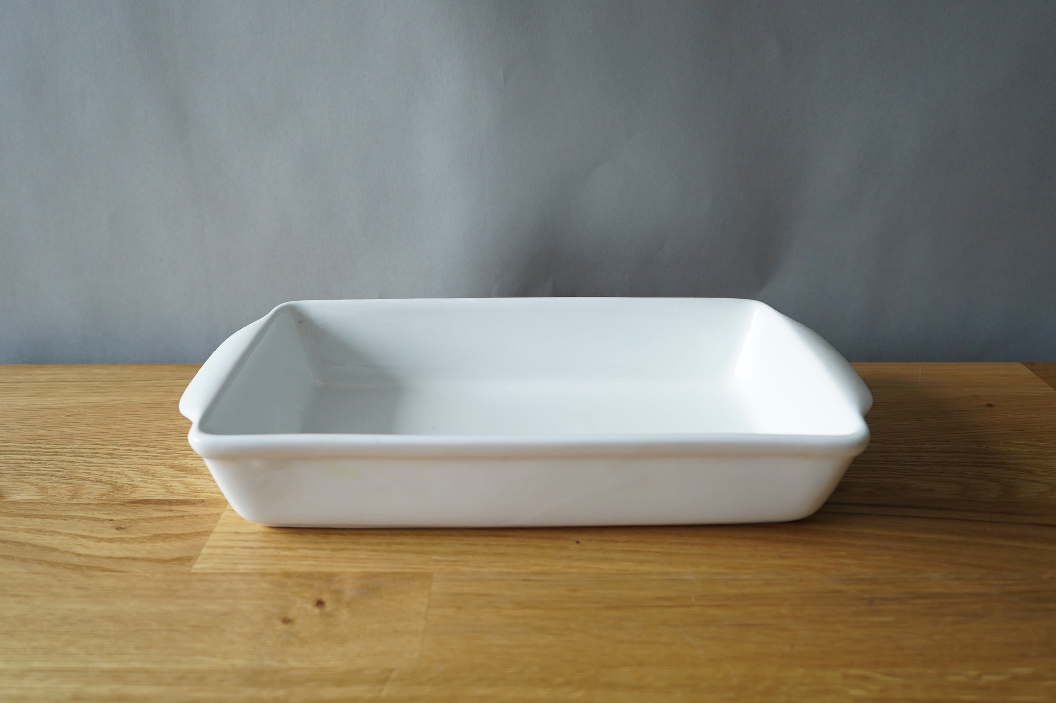 White Casserole Dish