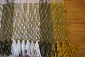 Green Patterned Throw Blanket