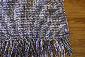 Grey Toned Knit Throw