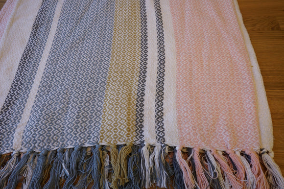 Striped Colourful Throw Blanket
