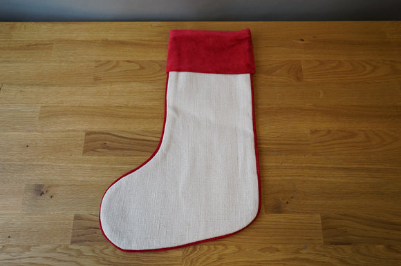 White and Red Stocking