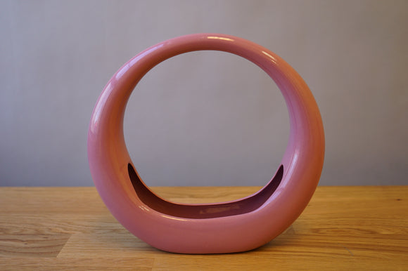 Dark Pink Circular Vase