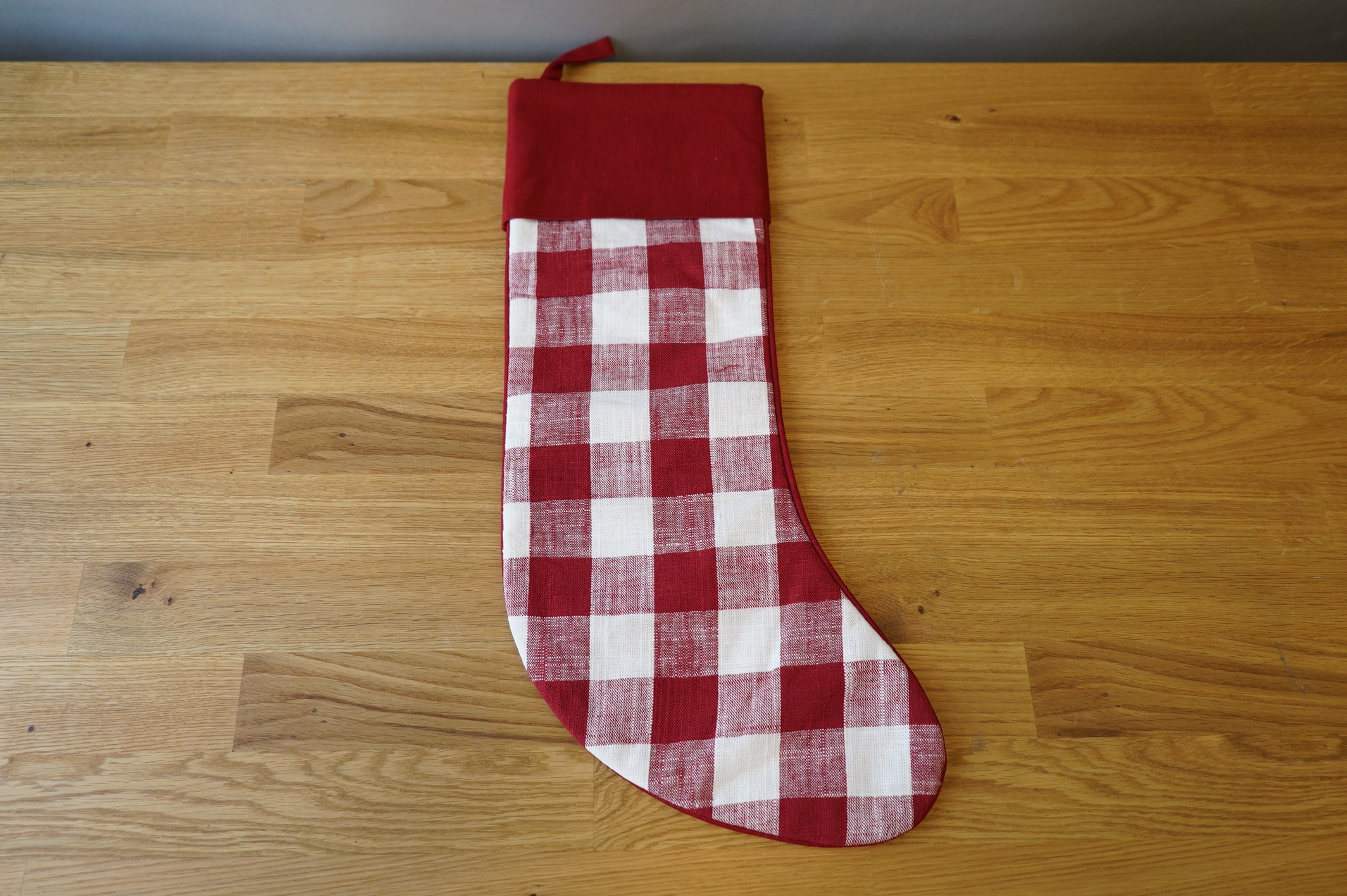 Red Plaid Stocking