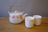 White Flower Teapot