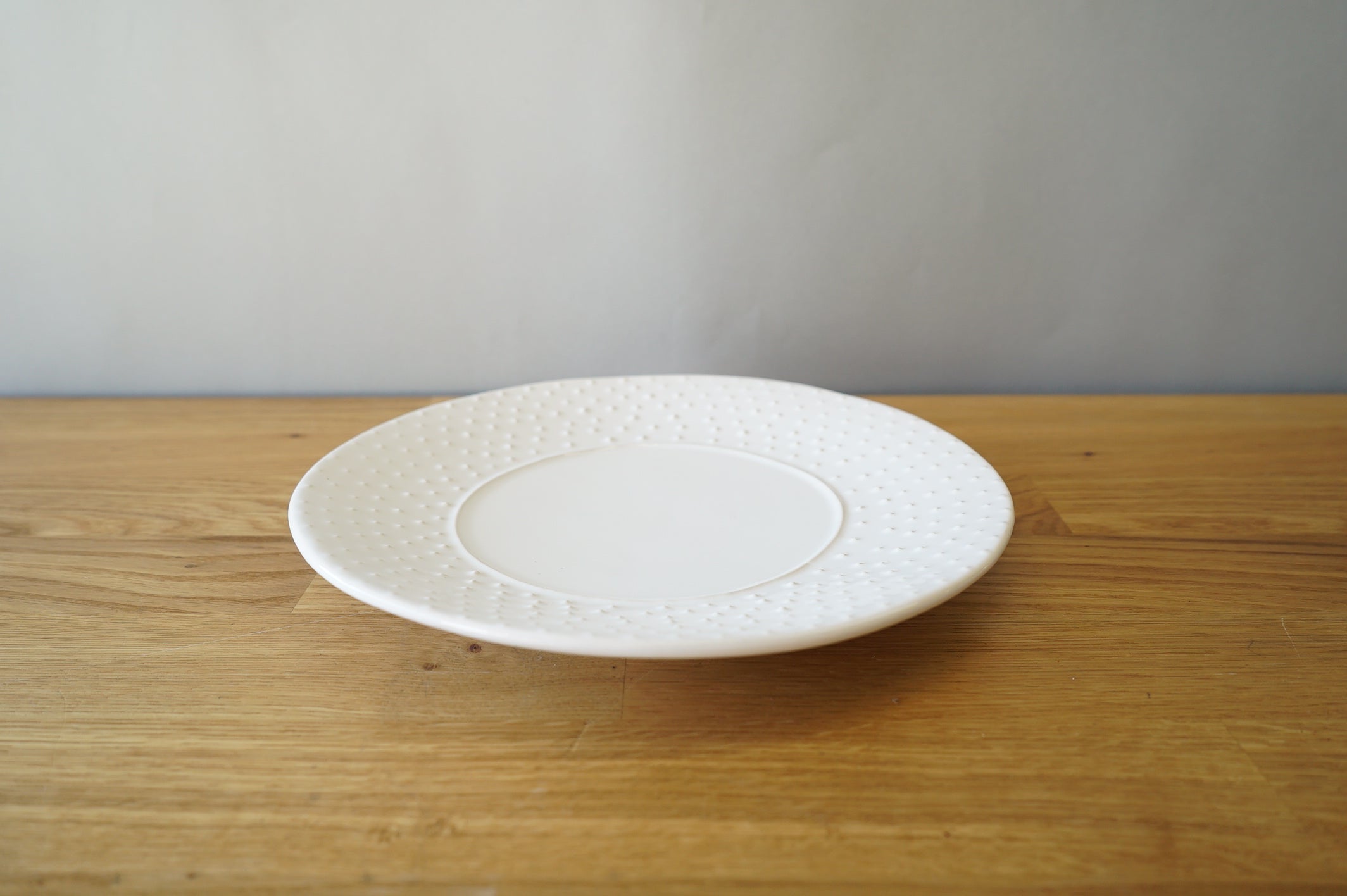 White Textured Plate