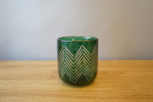 Green Candle Holder