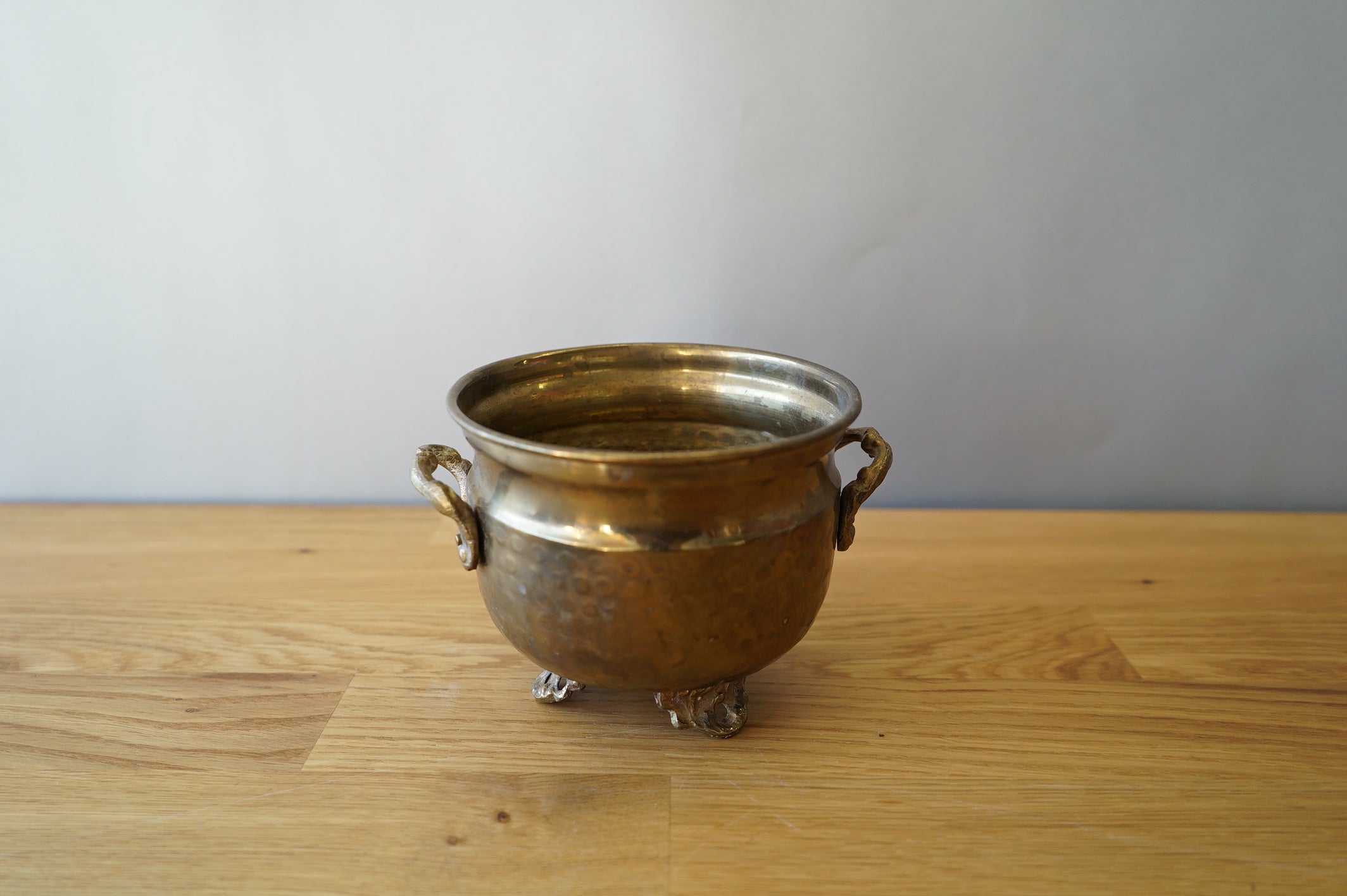 Hammered Brass Pot