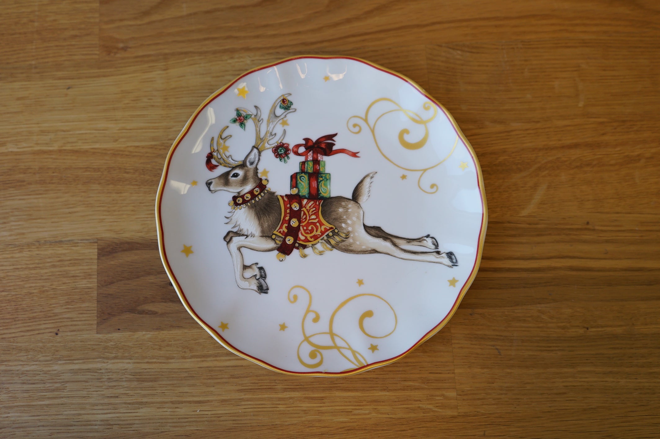 Holiday Reindeer Plate