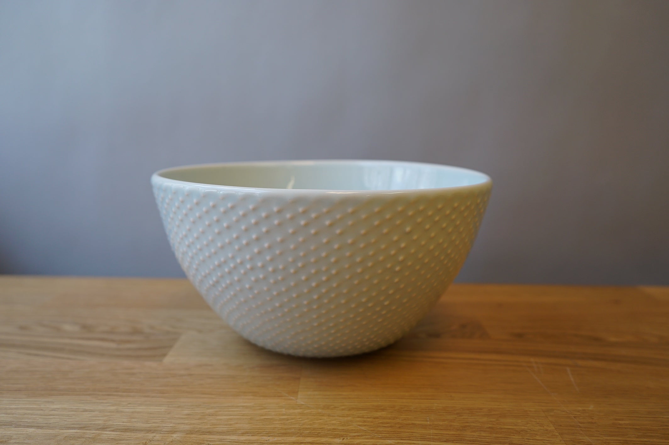 Blue Dotted Fruit Bowl