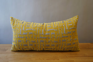 Yellow and Silver Pillow