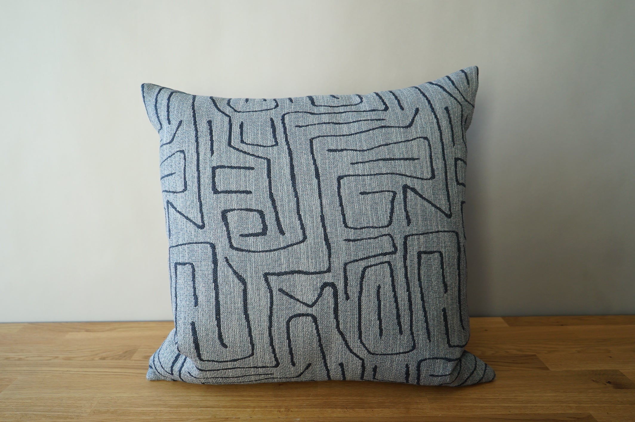 Blue Abstract Pillow