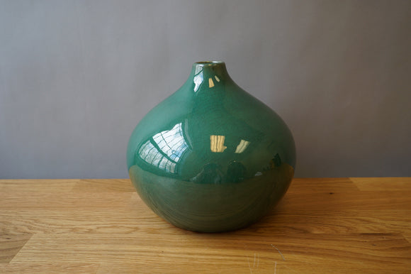 Green Bulb Vase