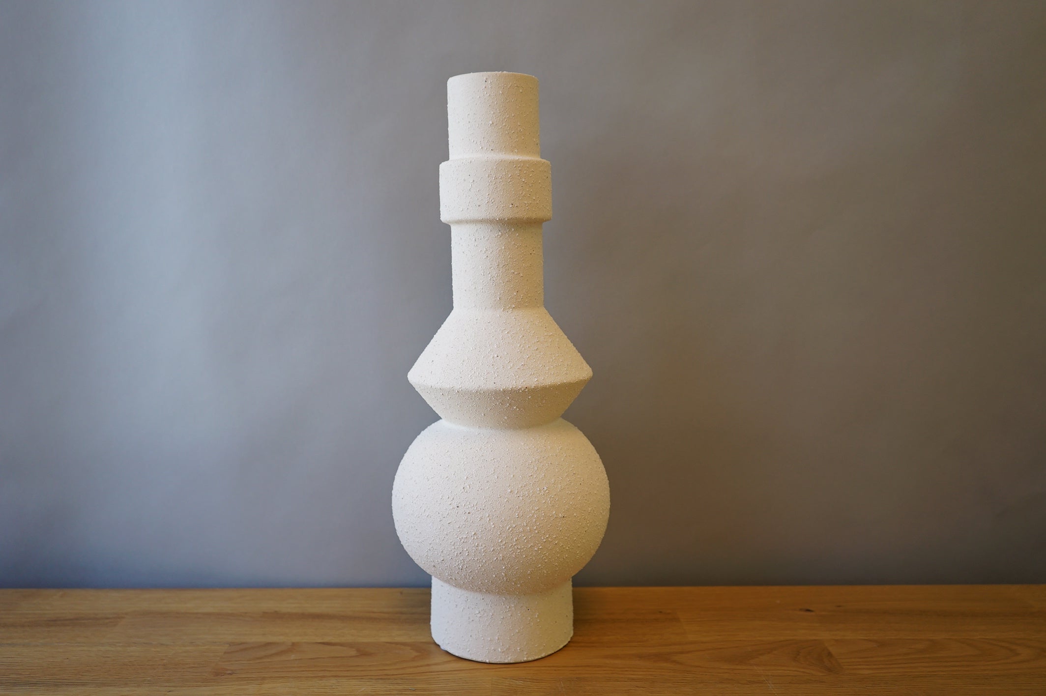 Tall White Vase