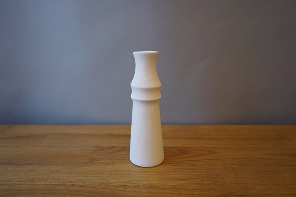 White Painted Vase - Medium