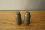 Green Stoneware Salt & Pepper Shakers