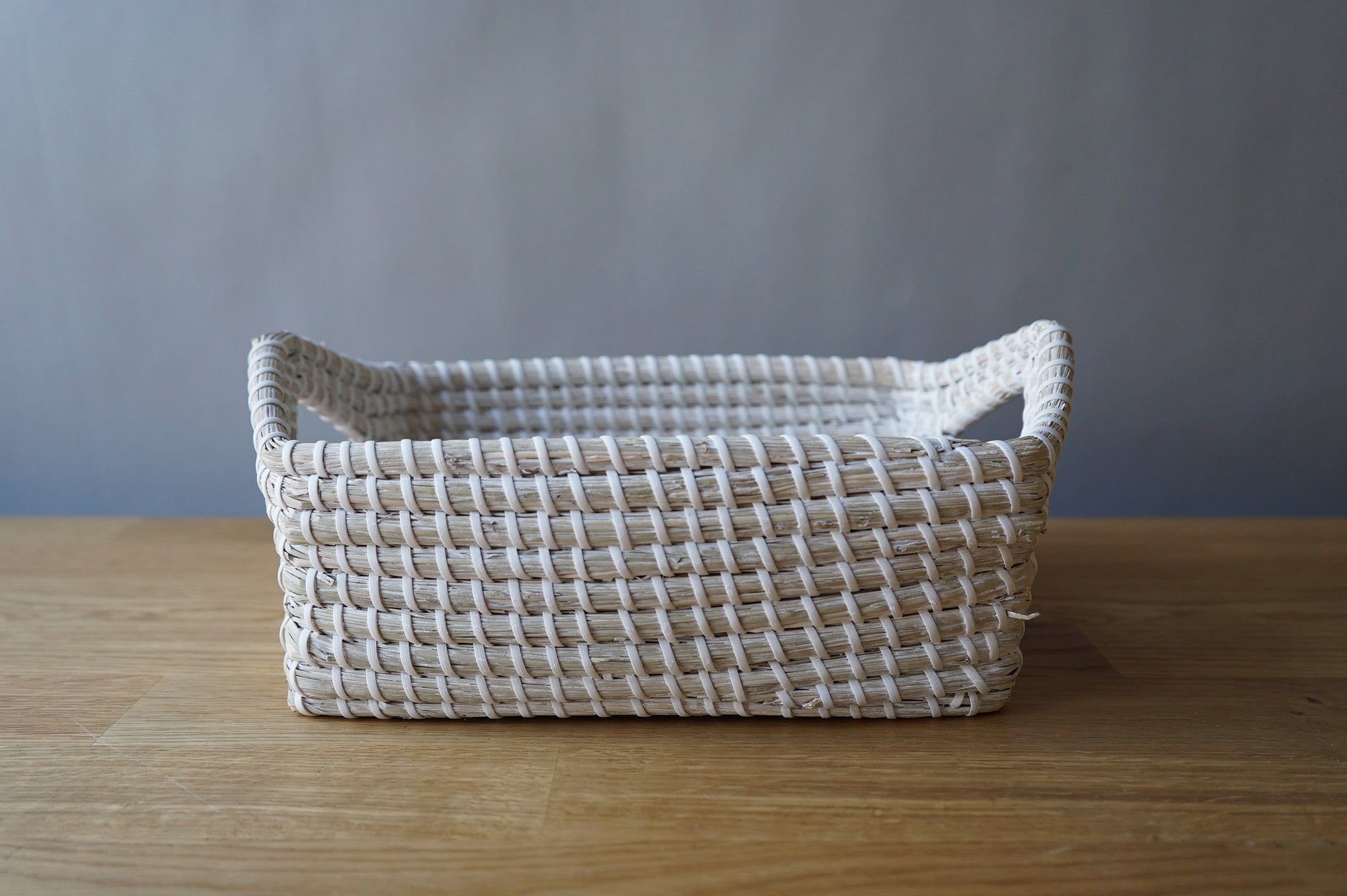 White Woven Basket