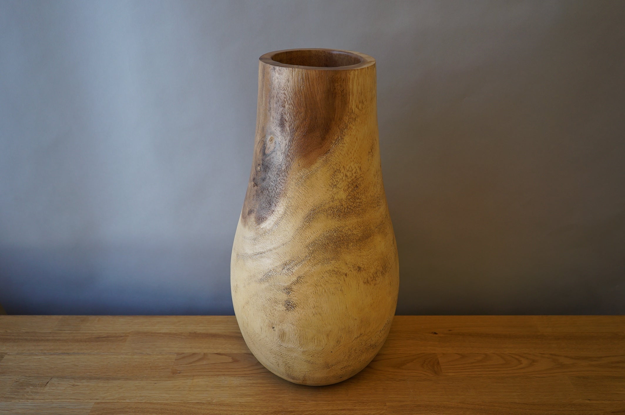 Wooden Floor Vase