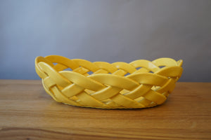 Yellow Ceramic Basket
