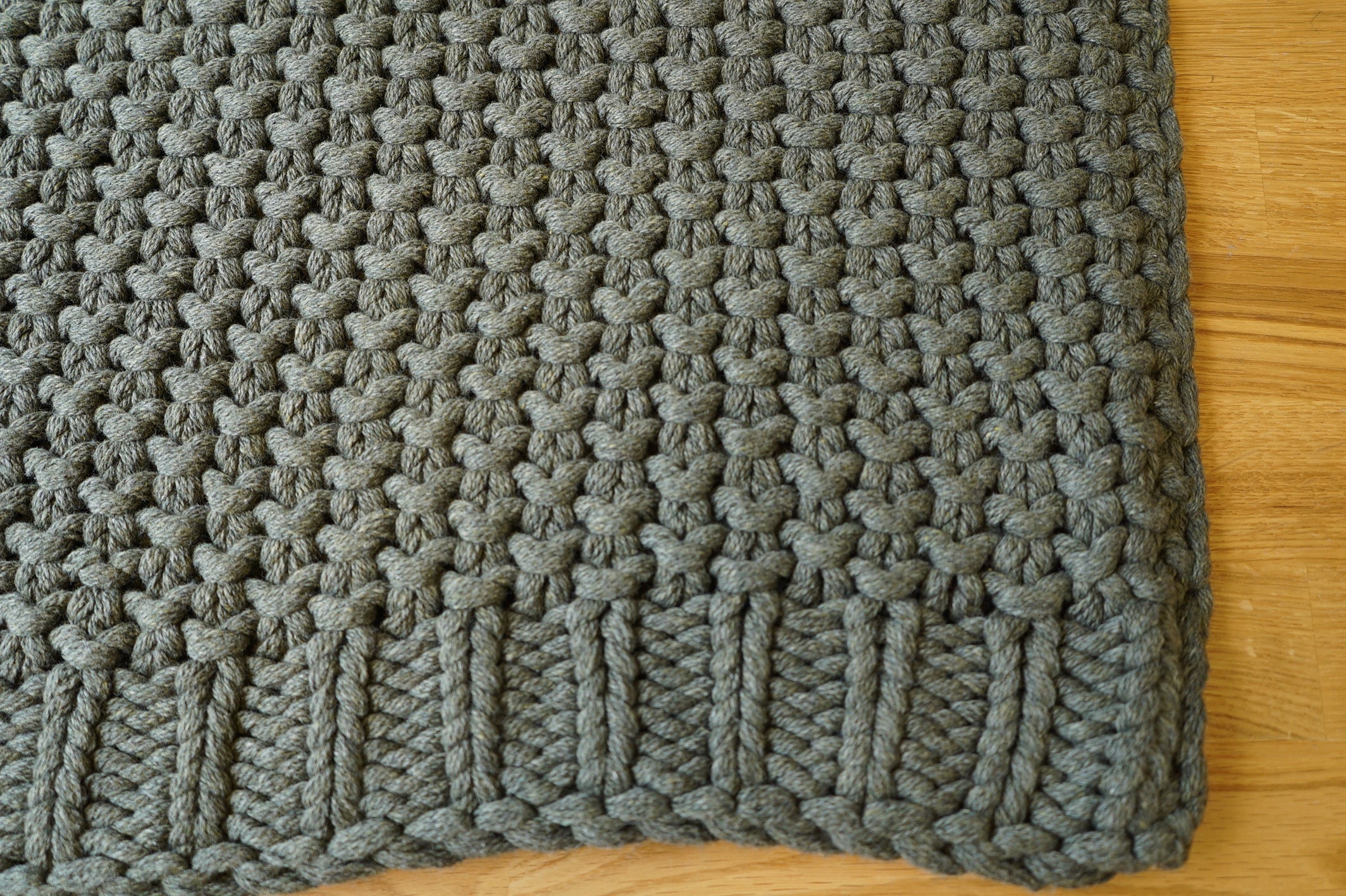 Green Knit Throw