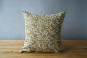 Green Flower Pillow