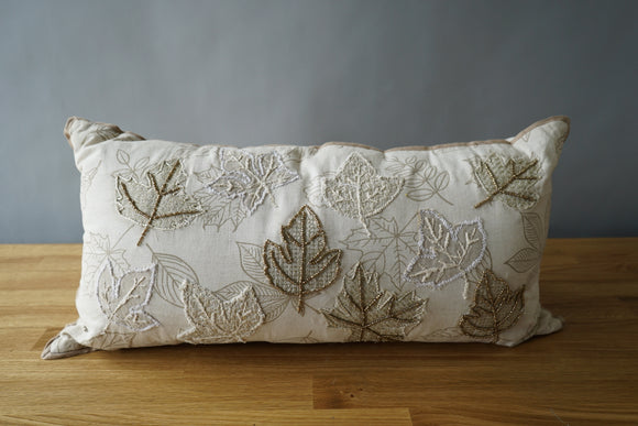 Pillow with Leaf Design