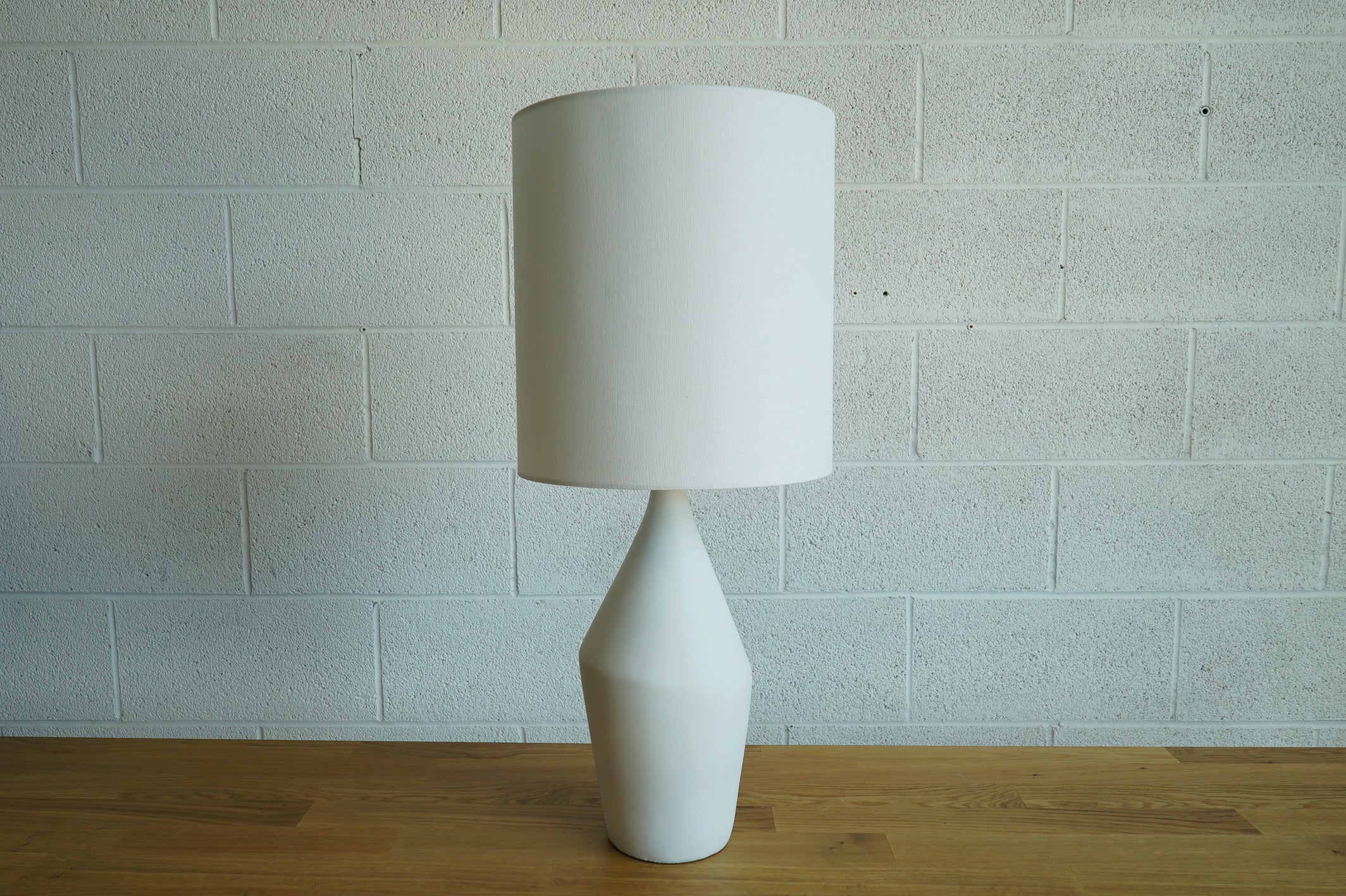 White Asymmetrical Lamp