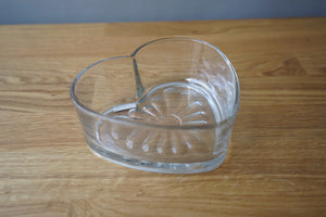 Heart Glass Dish