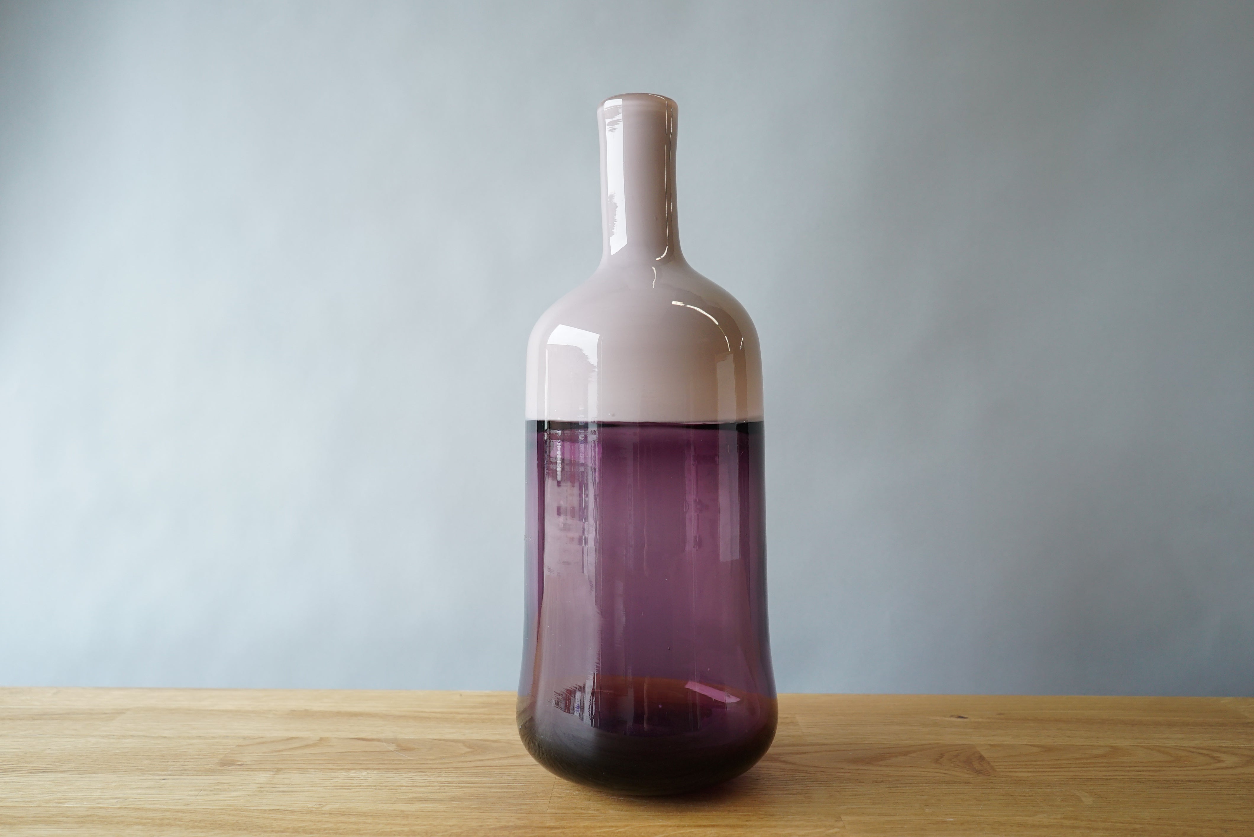 Tall Pink and Purple Vase