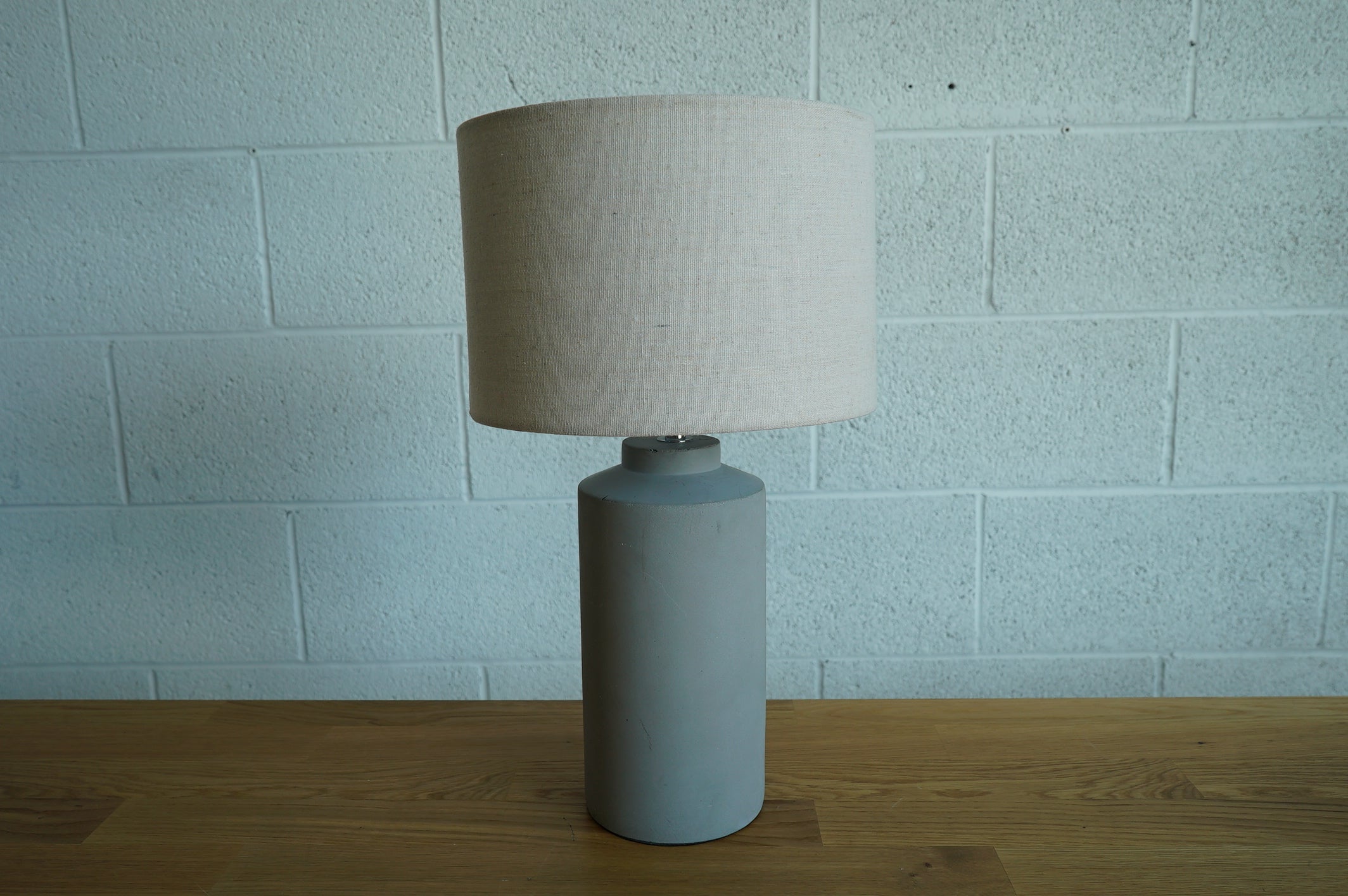 Grey Concrete Lamp