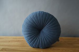 Blue Circular Pillow