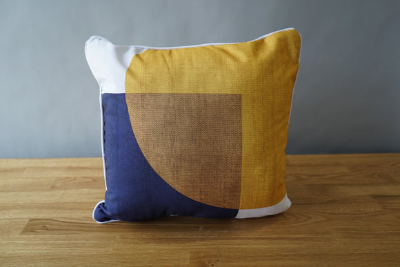 Yellow and Blue Pillow
