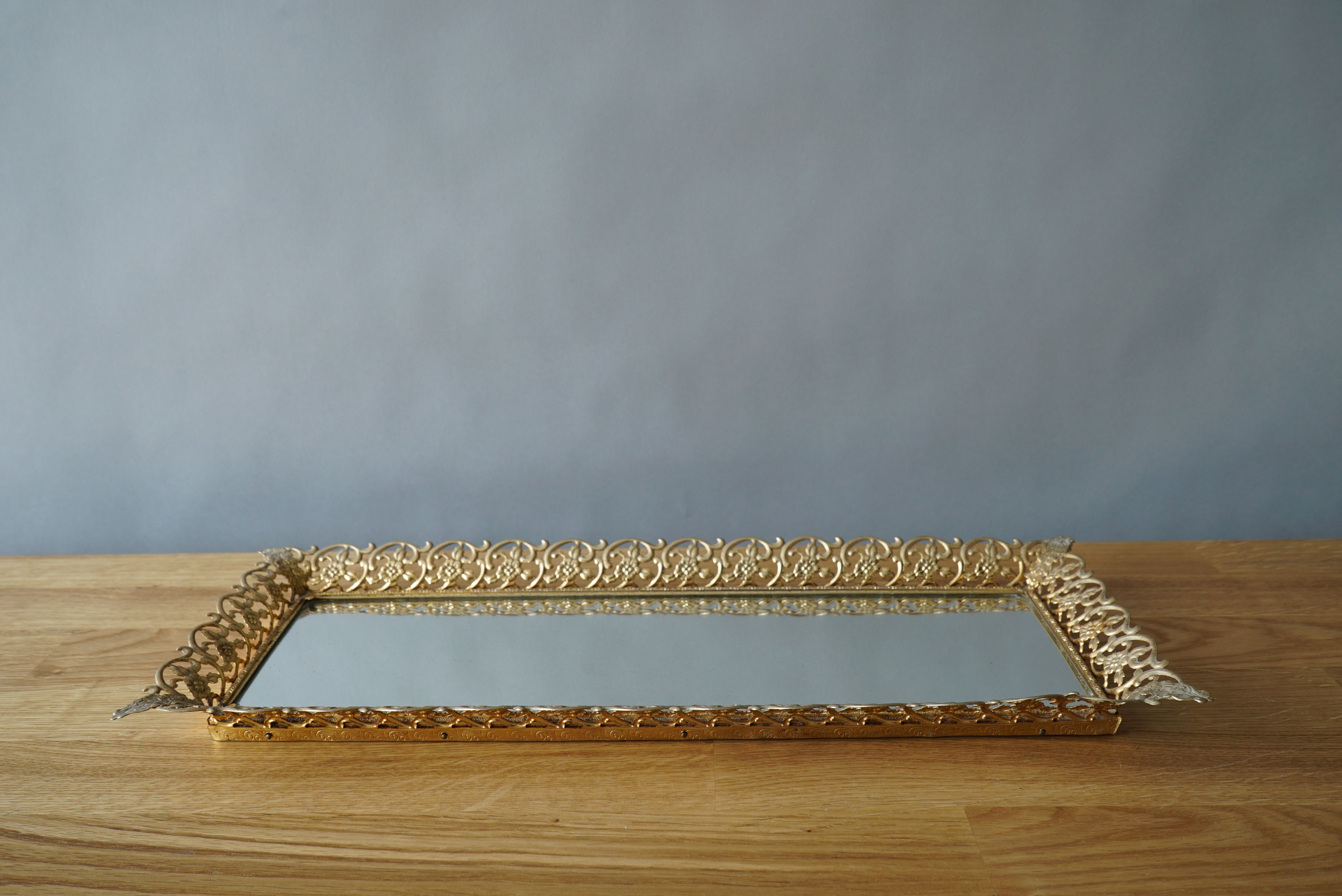 Gold Mirror Tray