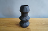 Black Geometric Vase